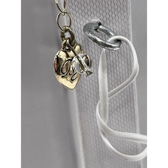 Betsey Johnson Vintage Floral Heart‎ Necklace Resin Black 
Carved Pink Rose Bow - Picture 11 of 13